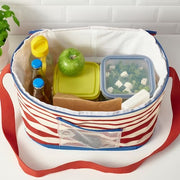 IKEA SOMMARFLADER Cooling bag, striped red/light beige | Cool bags | IKEA Bags | Eachdaykart - EachDayKart