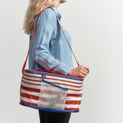 IKEA SOMMARFLADER Cooling bag, striped red/light beige | Cool bags | IKEA Bags | Eachdaykart - EachDayKart