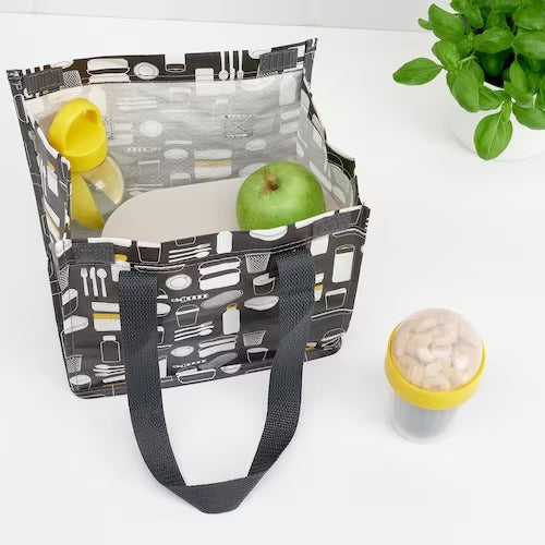 IKEA SPLITTERNY Snack container, grey/yellow | Food containers | Storage & organisation | Eachdaykart