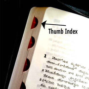 Holy bible telugu korean giant print leather cover gold edge thumb index by bsi - EachDayKart