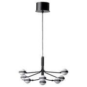 IKEA STORSLINGA LED chandelier, 8-armed, black/white | IKEA ceiling lights | Eachdaykart - EachDayKart