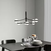 IKEA STORSLINGA LED chandelier, 8-armed, black/white | IKEA ceiling lights | Eachdaykart - EachDayKart