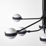 IKEA STORSLINGA LED chandelier, 8-armed, black/white | IKEA ceiling lights | Eachdaykart - EachDayKart