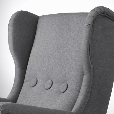 IKEA STRANDMON Children's armchair, Vissle grey | IKEA Small chairs | IKEA Children's chairs | Eachdaykart