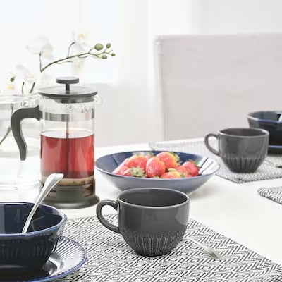 IKEA STRIMMIG Mug, stoneware grey | IKEA Mugs & cups | IKEA Coffee & tea | Eachdaykart