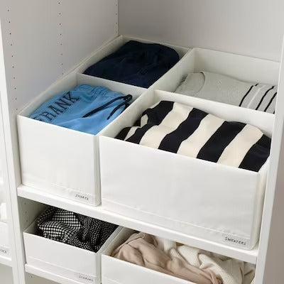 IKEA STUK Box with compartments, white | IKEA Clothes boxes | IKEA Storage boxes & baskets | IKEA Small storage & organisers | Eachdaykart - EachDayKart