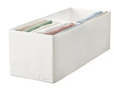 IKEA STUK Box with compartments, white | IKEA Clothes boxes | IKEA Storage boxes & baskets | IKEA Small storage & organisers | Eachdaykart - EachDayKart
