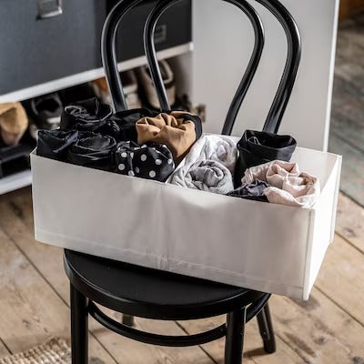 IKEA STUK Box with compartments, white | IKEA Clothes boxes | IKEA Storage boxes & baskets | IKEA Small storage & organisers | Eachdaykart - EachDayKart