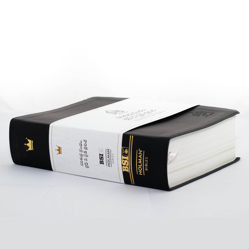 Lifeway Telugu Study Bible, Black - Telugu Study Bibles - EachDayKart