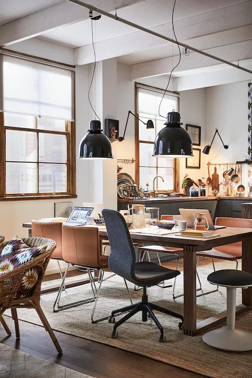 IKEA SVARTNORA Pendant lamp, black, 38 cm (15 ") | IKEA ceiling lights | Eachdaykart - EachDayKart