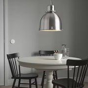 IKEA SVARTNORA Pendant lamp, stainless steel effect, 38 cm (15 ") | IKEA ceiling lights | Eachdaykart - EachDayKart