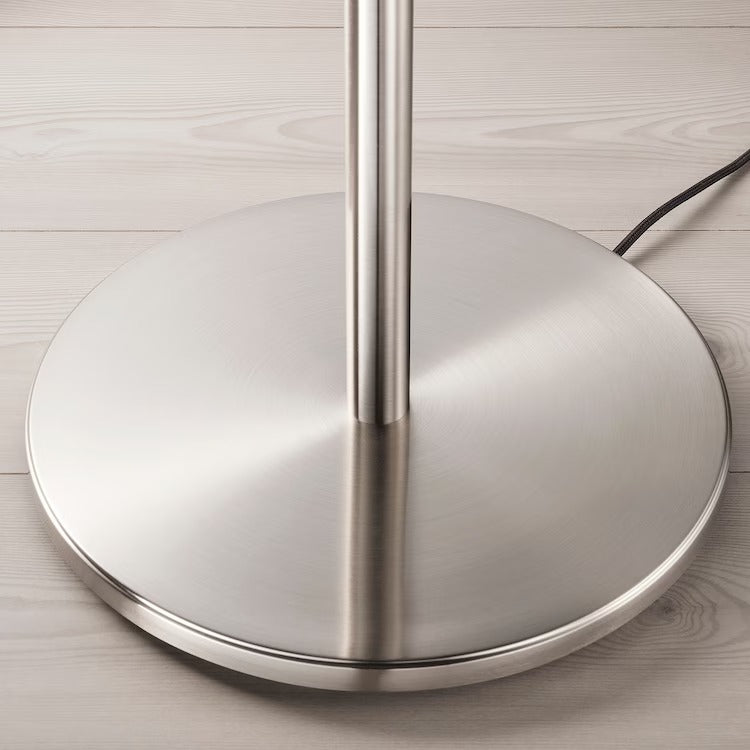 IKEA TALLBYN Floor lamp, nickel-plated/opal white glass | IKEA Floor Lamps | Eachdaykart - EachDayKart