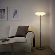 IKEA TALLBYN Floor lamp, nickel-plated/opal white glass | IKEA Floor Lamps | Eachdaykart - EachDayKart