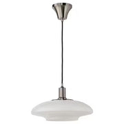 IKEA TALLBYN Pendant lamp, nickel-plated/opal white glass, | IKEA ceiling lights | Eachdaykart - EachDayKart
