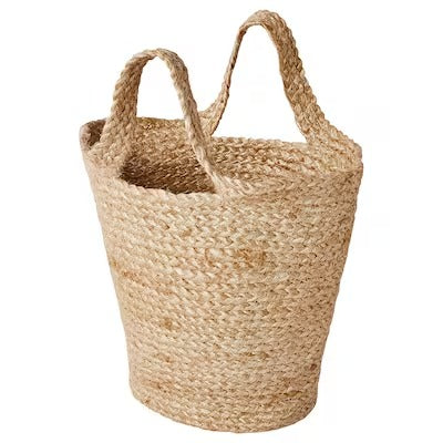 IKEA TOLKNING Hanging basket, jute | IKEA Baskets | IKEA Storage boxes & baskets | IKEA Small storage & organisers | Eachdaykart - EachDayKart