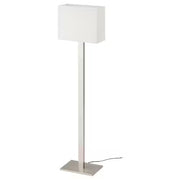 IKEA TOMELILLA Floor lamp, nickel-plated/white, 150 cm (59 ") | IKEA Floor Lamps | Eachdaykart - EachDayKart