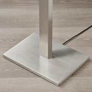 IKEA TOMELILLA Floor lamp, nickel-plated/white, 150 cm (59 ") | IKEA Floor Lamps | Eachdaykart - EachDayKart