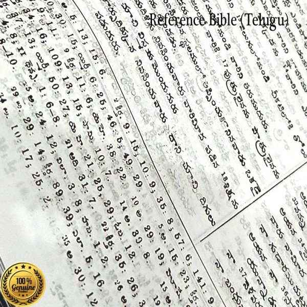 Telugu Old Version Reference Bible with Zip (Black) By BSI – Telugu Bibles – Telugu christian books - EachDayKart