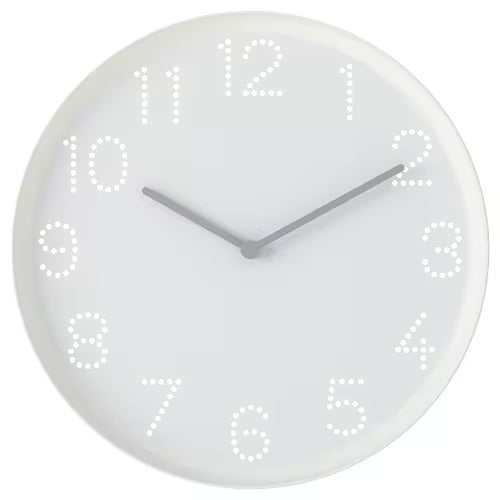 IKEA TROMMA Wall clock, low-voltage/white | IKEA Wall & table clocks | Eachdaykart - EachDayKart