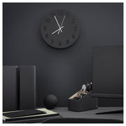 IKEA TUNNIS Wall clock, low-voltage/black | IKEA Wall & table clocks | Eachdaykart - EachDayKart
