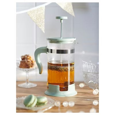 UPPHETTA French press coffee maker, glass/stainless steel, 1 l (34 oz) -  IKEA