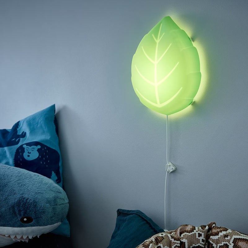 IKEA UPPLYST LED wall lamp, leaf green | IKEA Children's lighting | Eachdaykart - EachDayKart