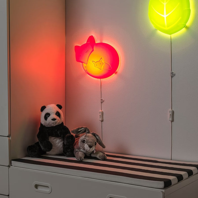 IKEA UPPLYST LED wall lamp, fox orange | IKEA Children's lighting | Eachdaykart - EachDayKart