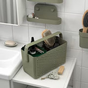 IKEA UPPRAMEN Storage basket, grey-green | IKEA Bathroom boxes & baskets | IKEA Storage boxes & baskets | IKEA Small storage & organisers | Eachdaykart - EachDayKart