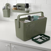 IKEA UPPRAMEN Storage basket, grey-green | IKEA Bathroom boxes & baskets | IKEA Storage boxes & baskets | IKEA Small storage & organisers | Eachdaykart - EachDayKart