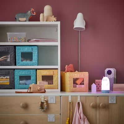 IKEA UPPRYMD Box, black yellow/turquoise, pack of 3 | IKEA Children's boxes & baskets | IKEA Storage boxes & baskets | IKEA Small storage & organisers | Eachdaykart - EachDayKart