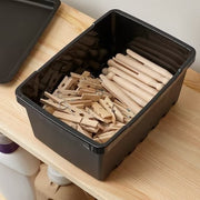 IKEA UPPSNOFSAD Storage box, black | IKEA Secondary storage boxes | IKEA Storage boxes & baskets | IKEA Small storage & organisers | Eachdaykart - EachDayKart