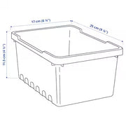 IKEA UPPSNOFSAD Storage box, black | IKEA Secondary storage boxes | IKEA Storage boxes & baskets | IKEA Small storage & organisers | Eachdaykart - EachDayKart