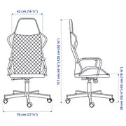 IKEA UTESPELARE Gaming chair, Bomstad black | IKEA Gaming chairs | IKEA Desk chairs | Eachdaykart - EachDayKart