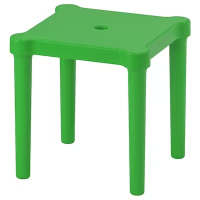 IKEA UTTER Children's stool, in/outdoor/green IKEA Small chairs
