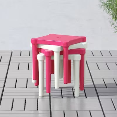 IKEA UTTER Children's stool, in/outdoor/pink | IKEA Small chairs | IKEA Children's chairs | Eachdaykart