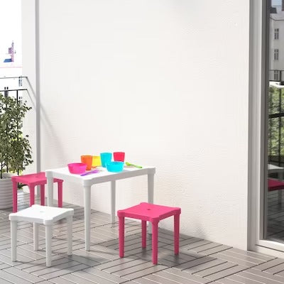 IKEA UTTER Children's stool, in/outdoor/pink | IKEA Small chairs | IKEA Children's chairs | Eachdaykart