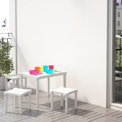 IKEA UTTER Children's stool, in/outdoor/white | IKEA Small chairs | IKEA Children's chairs | Eachdaykart
