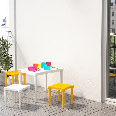 IKEA UTTER Children's stool, in/outdoor/yellow | IKEA Small chairs | IKEA Children's chairs | Eachdaykart