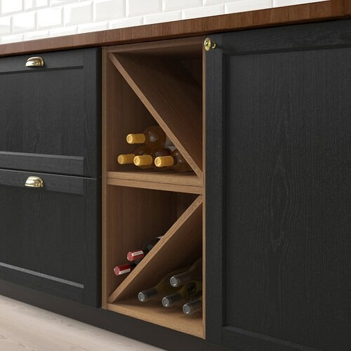 IKEA VADHOLMA Wine shelf, brown/stained ash | Wine racks | Storage & organisation | Eachdaykart