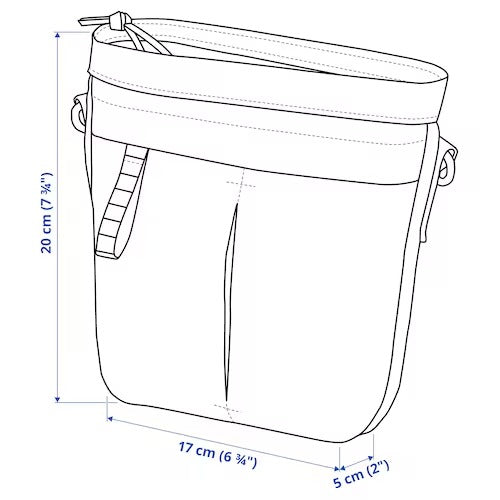 IKEA VARLDENS Crossbody bag, black, | Travel accessories | IKEA Bags | Eachdaykart - EachDayKart