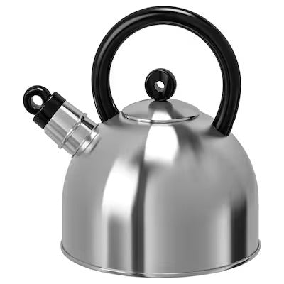 IKEA VATTENTAT Kettle, stainless steel/black | IKEA Tea pots & accessories | IKEA Coffee & tea | Eachdaykart