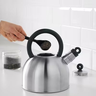 IKEA VATTENTAT Kettle, stainless steel/black | IKEA Tea pots & accessories | IKEA Coffee & tea | Eachdaykart