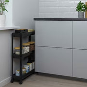 IKEA VESKEN Trolley, black | IKEA Kitchen islands & trolleys | IKEA Trolleys | Eachdaykart - EachDayKart