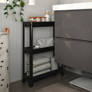 IKEA VESKEN Trolley, black | IKEA Kitchen islands & trolleys | IKEA Trolleys | Eachdaykart - EachDayKart