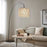 IKEA VINGMAST / SKAFTET Floor lamp, arched, beige/black | IKEA Floor Lamps | Eachdaykart