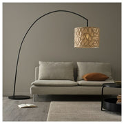 IKEA VINGMAST / SKAFTET Floor lamp, arched, beige/black | IKEA Floor Lamps | Eachdaykart - EachDayKart